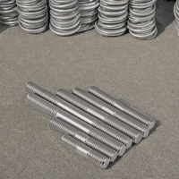 DIN 938 Double End Stud Bolts Threaded Rods Stainless Steel/Carbon Steel Metric/UNC/UNF Thread Customized Sizes Zinc/Black