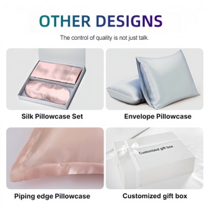 Miễn phí Mẫu Oeko-tex 100 chứng nhận sang trọng satin gối fundas de almoadones Bộ Quà Tặng kussens phong bì gối trường hợp - Product Image 5