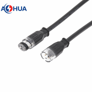 Connecteur étanche Q12 2-3 broches mâle-femelle moulé par injection, <span class=keywords><strong>contact</strong></span> rapide en cuivre australien-Hua, 10A - Product Image 2