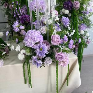 Nouvelle série Monet 2026 : Ensemble floral violet pour arche de mariage, décoration de scène, fleurs artificielles - Product Image 6