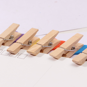 Clip a forma di cuore in legno per cartoni animati Color peg 3.5cm di lunghezza mini clip per <span class=keywords><strong>foto</strong></span> decorazione per la casa - Product Image 4