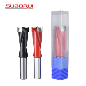 SUBORUI 2Flute Tungsten Carbide Industrial Left Right Rotation Wood Hole Cutter Router Drill Bit