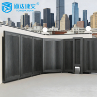 Gerbang Otomatis Utama, Gerbang Sudut, Gerbang Geser Cantilever, Desain Keamanan Lengan Lurus Aluminium Cerdas