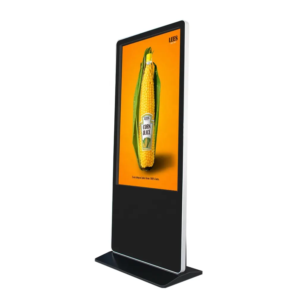 Android Systeem Touch Screen Digital Signage Kiosk 55 Inch Staande Lcd Reclame-speler