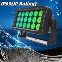 Projecteur LED Par extérieur RGBWA Wash Light 18*20W 4-en-1 IP65 Contrôle DMX512 Angle de lentille 45° pour DJ, Mariage, Scène, Mur de ville