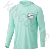 Kaos Jersey Mancing Polos Ukuran Besar dengan Hoodie, Lengan Panjang, Custom, Grosir, Cepat Kering, Anti Air, Bernapas, UPF 50