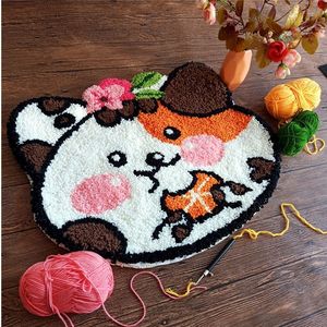 Kit de tapis à broder au poinçon DIY, ensemble de broderie au crochet convivial, artisanat de méditation pour soulager le stress, décoration créative pour la maison, pour débutants - Product Image 3