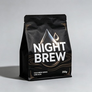 Premium Eco-Friendly <b>Biodegradable</b> Plastic Free Kraft <b>Paper</b> Coffee Pouch VM-NK Barrier Coating High Freshness Custom Printed - Product Image 6