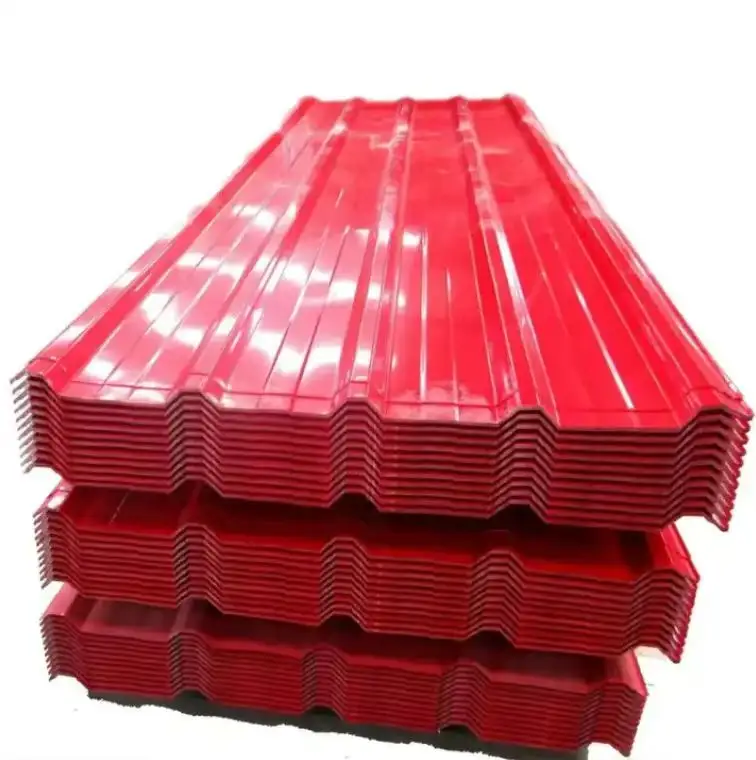 Alta resistência chapa de aço galvanizado PPGI Telhados painéis galvanizados painéis ondulados são utilizados para a construção