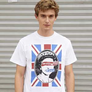 Футболка Sex Pistols God Save the Queen с изображением флага Великобритании, панк-рок, мужская, белая, хлопковая, с коротким рукавом, круглым вырезом, с графическим принтом, для любителей музыки - Product Image 4