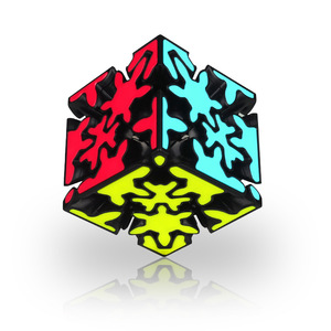 Cubo Mágico Qiyi Crazy Gear Cube Black Patch, Cubo Irregular de Forma Irregular 3x3, Juguete de Rompecabezas de Velocidad para Niños y Niñas - Product Image 1