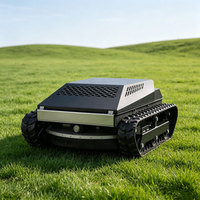 Tondeuse à gazon télécommandée de 1000 mm, entièrement électrique, sur chenilles, avec batterie CATL, pour fermes solaires, vergers et pelouses de propriétés