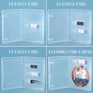 WEISHENG - Nueva Caja para Memorias USB con 3 Ranuras, Estuche de PP para Memorias USB con CD, DVD o <span class=keywords><strong>Blu</strong></span>-<span class=keywords><strong>ray</strong></span>, Venta al por Mayor, Estuche Transparente para Memorias USB - Product Image 3