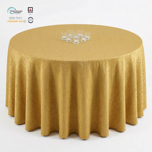 Mantel Clásico Azul Marino de 8 pies Rectangular de Poliéster Jacquard Liso Resistente a las Arrugas con Diseño Floral Impermeable para Bodas y Hogar, Tipo Damasco para Buffet - Product Image 1