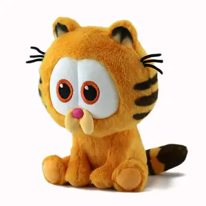 QY新品热销搞笑软卡通猫毛绒动物儿童礼品可爱卡通加菲猫毛绒玩具