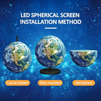 Esfera Giratoria Profesional con Pantalla LED para Exhibición de Globos Terráqueos, con Chips SMD para Planetarios y Centros Científicos