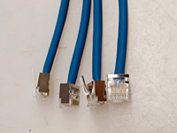 Connecteurs Cat6 8P8C RJ45 (extrémités Cat6/prises modulaires RJ45/fiches Ethernet/connecteur réseau) avec barre de charge