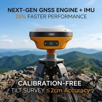 Ensemble GNSS RTK V200 Base et Rover, 1408 Canaux, Repérage par Réflexion, 60 °   Instrument de mesure d'inclinaison IMU, Radio Farlink 10 km, Équipement de relevé professionnel