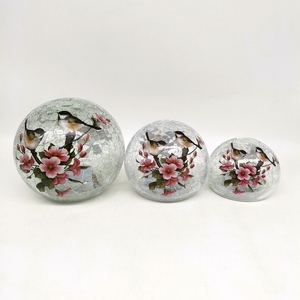 LED Tabletop Luminous Glass Ball <strong>Decoration</strong> Mosaic Bird and <strong>Spring</strong> <strong>Decoration</strong> for Family Dining Table Indoor and Outdoor - Product Image 2