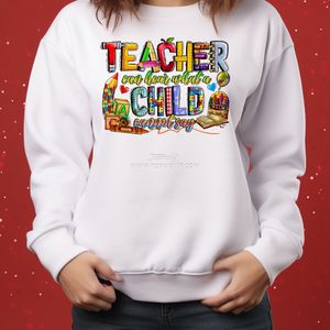 L'insegnante può sentire ciò che un bambino non può dire autismo Puzzle pezzo di trasferimento DTF stampa ferro su adesivo sacchetti indumento abbigliamento - Product Image 6