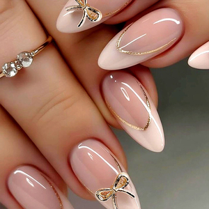 Ongles artificiels longs ovales effet œil de chat OEM ODM, en résine ABS écologique, à presser, pour une manucure facile à faire soi-même, pour salon et usage domestique - Product Image 3