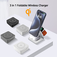 Station de charge sans fil pliable rapide 15W d'usine OEM pour chargeurs sans fil magnétiques portables Qi Qi2 Qi3 Qi1