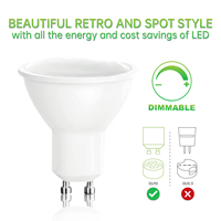 Foco LED HELI GU10, Temperatura de Color 6000K, Ángulo de Haz de 100°, Montaje Empotrado para Hogar y Oficina