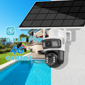 O-KAM 6MP พลังงานแสงอาทิตย์4G เลนส์คู่เซ็นเซอร์ CMOS มองเห็นกลางคืนไมค์ในตัวกล้อง PTZ พลังงานต่ำการ์ด SD คลาวด์ IP66กันน้ำ - Product Image 6