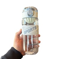 Bouteille d'eau Portable en plastique résistant aux chutes tasse d'espace Durable Gym Fitness Sport de plein air bouteille à boire