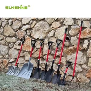 स्क्वायर ब्लेड और आरामदायक डी-ग्रिप 22" फाइबरग्लास हैंडल के साथ सनशाइन कृषि फावड़ा - Product Image 4