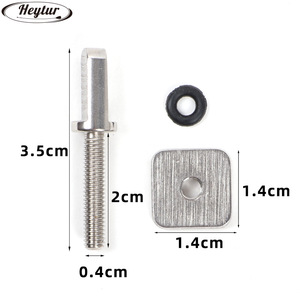 Vis de fixation pour aileron de planche de surf Heytur en acier inoxydable 316, boulons à insertion à serrage manuel pour SUP, longboard et paddleboards - Product Image 2