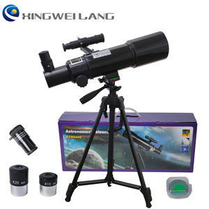 Astronomical Telescope 80400 Black High Magnification HD Professional Stargazing For Students And Children With Image - Product Image 4