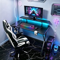 Mesa de Juego para PC, Escritorio para Laptop, Mueble para Oficina en Casa, Estación de Estudio y Trabajo