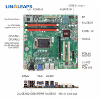 Carte mère industrielle Micro ATX Intel B85 Chipset LGA1150, prend en charge les processeurs Intel Core I7 I5 I3 de 4e génération, DDR3 jusqu'à 32 Go, 2 PCIe 2 PCI