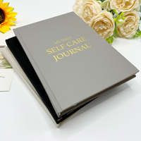 Agenda quotidien A5 2026 personnalisé en tissu de lin, couverture rigide, pour la pleine conscience et le bien-être, avec boîte de rangement