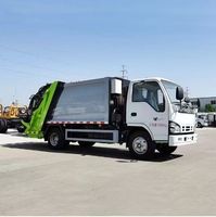 Camion à ordures diesel de compacteur du I-SUZU 4*2 avec la transmission manuelle