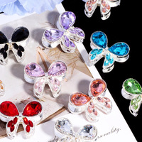 Nouvelles perles en alliage en forme de nœud papillon à trou direct pour stylos DIY, chaînes de téléphone portable, porte-clés, chaînes de sac, accessoires de bijoux