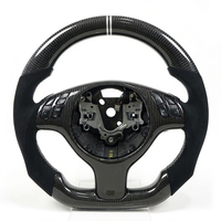 Volant en cuir suédé italien personnalisé TDD avec fibre de carbone pour BMW E46 M3 M5 E46 E39 X5 E53 Z3 E36