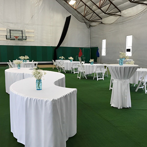 Faldas de mesa de Spandex duraderas de primera calidad, diseño sencillo, aspecto profesional pulido para banquetes, suministros para fiestas de uso doméstico - Product Image 3