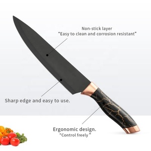 High Quality 6 Pcs Professional Chef Knives Sets Utility Knife Non-stick Stainless Steel Kitchen Knife with <b>Acrylic</b> <b>Block</b> - Product Image 5