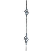 Valla de Hierro Forjado a Mano para Portones, Barandillas y Escaleras - Diseño Moderno, Antioxidante, Duradero y Ecológico