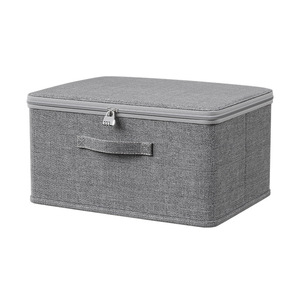 Clothing Organizer <b>Storage</b> <b>Box</b> Rectangle With Lock For Home Clothes Documents <b>Folding</b> Design Solid Color - Product Image 5