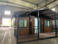 Maison en conteneur extensible à pliage rapide Pack plat 20 pieds 40 pieds Vie modulaire Bâtiment de bureaux temporaire Utilisation de l'entrée dans l'école