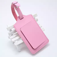 Étiquettes de bagages personnalisées en gros avec logo, étiquettes nominatives en cuir véritable, étiquettes de valise, vente chaude, personnalisation par sublimation