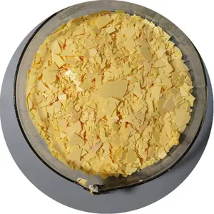 Kualitas tinggi Sodium 60% 30ppm 25kg tas sulphide/sulfida kuning dan serpihan merah