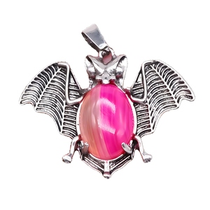 Commercio all'ingrosso di buona qualità turchese ciondolo a pipistrello Anime ciondoli di cristallo naturale per la creazione di gioielli - Product Image 3