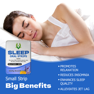 Tiras Orales para Dormir de Marca Privada con Calmante de Manzanilla y Lavanda, con Melatonina para Mejorar la Calidad del Sueño - Product Image 3