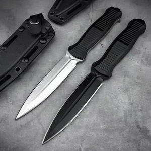 Couteau portable personnalisé HK DE042 BM OEM avec lame fixe D2, manche G10, multifonction, en acier inoxydable, pour le camping, la chasse, la survie, le bricolage - Product Image 1