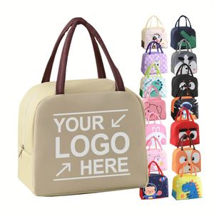Promotional Cute Cartoon Pattern Portable Lunch <b>Bag</b> Fashionable Style Thickened Oxford Cloth Thermal Insulation <b>Ice</b> <b>Pack</b> - Product Image 1