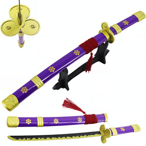 Katana <span class=keywords><strong>Enma</strong></span> de Metal de 45 cm, Espada Triple de <span class=keywords><strong>Zoro</strong></span>, Espada Coleccionable sin Afilar para Colección, Edades 5+, Unisex - Product Image 2